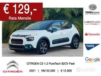 Usata Citroën C3 Feel 82 CV (60 kW) 2021 Bianco Utilitaria