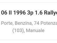 Usata Peugeot 106 101 CV (74 kW) 1997 Utilitaria