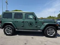 Usata Jeep Wrangler Unlimited Sahara 200 CV (147 kW) 2019 Verde opaco pellicolata SUV