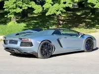 Usata Lamborghini Aventador 700 CV (514 kW) 2015 Azzurro thetys Cabrio