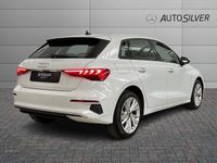Usata Audi A3 Advanced 110 CV (80 kW) 2021 Bianco / pastello Berlina
