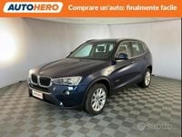 Usata BMW X3 Advantage 190 CV (139 kW) 2016 Blu SUV