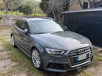 Usata Audi A3 S-Line 184 CV (135 kW) 2018 Grigio Berlina