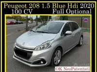 Usata Peugeot 208 102 CV (75 kW) 2020 Grigio Utilitaria