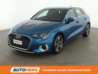 Usata Audi A3 Advanced 110 CV (80 kW) 2021 Blu/azzurro Berlina