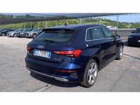 Usata Audi A3 Advanced 150 CV (110 kW) 2021 Blu Berlina
