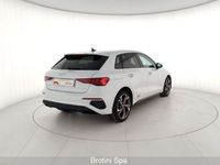 Usata Audi A3 S-Line 150 CV (110 kW) 2022 Bianco ghiaccio metallizzato Berlina