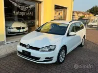 Usata VW Golf VII Comfortline 110 CV (80 kW) 2015 Bianco Station wagon