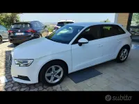 Usata Audi A3 131 CV (96 kW) 2020 Bianco Berlina