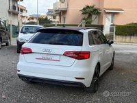 Usata Audi A3 150 CV (110 kW) 2018 Bianco Berlina