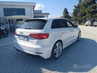 Usata Audi A3 S-Line 115 CV (84 kW) 2019 Bianco Berlina