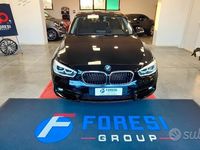 Usata BMW 118 Sport Line 150 CV (110 kW) 2016 Nero met Utilitaria