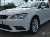 Usata Seat Leon Style 105 CV (77 kW) 2015 Bianco Berlina
