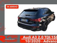 Usata Audi A3 Advanced 150 CV (110 kW) 2020 Nero Berlina