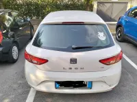 Usata Seat Leon Style 105 CV (77 kW) 2013 Bianco Berlina