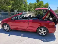 Usata Peugeot 307 CC 109 CV (80 kW) 2005 Rosso Cabrio