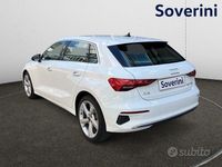 Usata Audi A3 Advanced 203 CV (149 kW) 2022 Bianco Berlina