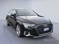 Usata Audi A3 Advanced Plus 150 CV (110 kW) 2021 Nero Berlina