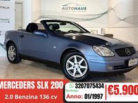 Usata Mercedes SLK200 136 CV (100 kW) 1997 Blu Cabrio