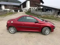 Usata Peugeot 206 CC 109 CV (80 kW) 2002 Rosso Cabrio