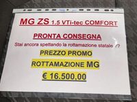 usata MG ZS 1.5 1.5 VTi-tech Comfort PROMO ROTTAMAZIONE