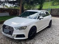 Usata Audi A3 S-Line 110 CV (80 kW) 2017 Bianco Berlina