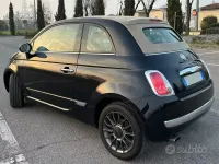 Usata Fiat 500 Lounge 69 CV (50 kW) 2011 Nero Utilitaria