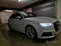 Usata Audi A3 S-Line 116 CV (85 kW) 2019 Bianco Berlina