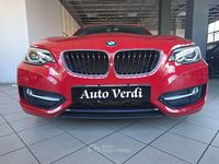 Usata BMW 220 Sport Line 184 CV (135 kW) 2015 Rosso Coupé