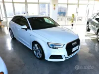 Usata Audi A3 S-Line 116 CV (85 kW) 2020 Bianco Berlina