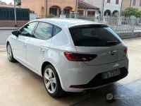 Usata Seat Leon FR 125 CV (91 kW) 2015 Bianco Berlina