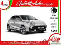 Nuova MG MG3 Comfort 115 CV (84 kW) 2026 Argento Utilitaria
