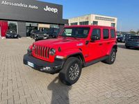 Usata Jeep Wrangler Unlimited Sahara 379 CV (278 kW) 2021 Rosso SUV