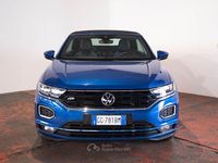 Usata VW T-Roc Cabriolet R-line 150 CV (110 kW) 2021 Blu Cabrio