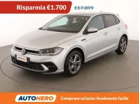 Usata VW Polo R-line 95 CV (69 kW) 2022 Argento Utilitaria