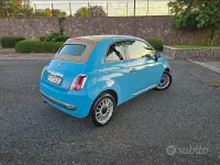 Usata Fiat 500C Lounge 85 CV (62 kW) 2013 Blu/azzurro Cabrio