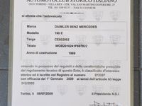 Usata Mercedes 190 122 CV (89 kW) 1989 Grigio Berlina