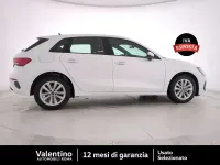 Usata Audi A3 Advanced 116 CV (85 kW) 2021 Bianco Berlina