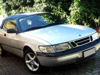Usata Saab 900 Cabriolet 131 CV (96 kW) 1996 Argento Cabrio