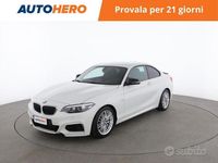 Usata BMW 218 M Sport 136 CV (100 kW) 2018 Bianco Coupé