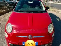 Usata Fiat 500 75 CV (55 kW) 2009 Rosso Cabrio