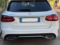 Usata Mercedes C300e AMG line 211 CV (155 kW) 2019 Bianco Station wagon