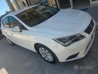 Usata Seat Leon 105 CV (77 kW) 2015 Bianco Berlina