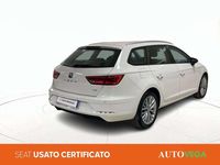 Usata Seat Leon ST Business 131 CV (96 kW) 2020 Bianco pastello Station wagon