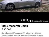 Usata Maserati Ghibli 410 CV (301 kW) 2015 Grigio Coupé
