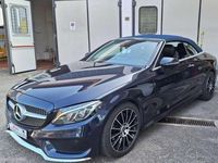 Usata Mercedes C220 AMG 170 CV (125 kW) 2018 Blu Cabrio