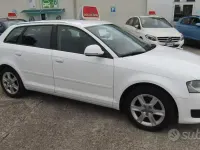 Usata Audi A3 Attraction 102 CV (75 kW) 2009 Bianco Utilitaria