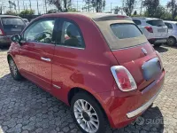 Usata Fiat 500C Lounge 86 CV (63 kW) 2012 Rosso Cabrio