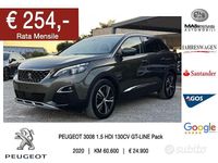 Usata Peugeot 3008 Allure GT-Line 130 CV (95 kW) 2020 Grigio SUV