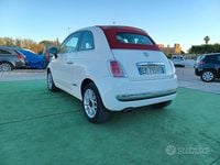 Usata Fiat 500C Lounge 95 CV (69 kW) 2012 Bianco Cabrio